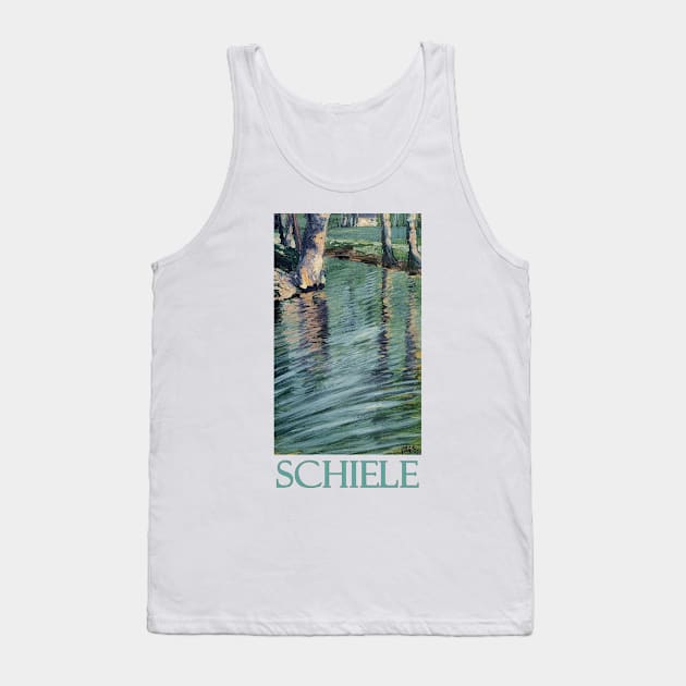 Trees Mirrored in a Pond (1907) by Egon Schiele Tank Top by Naves